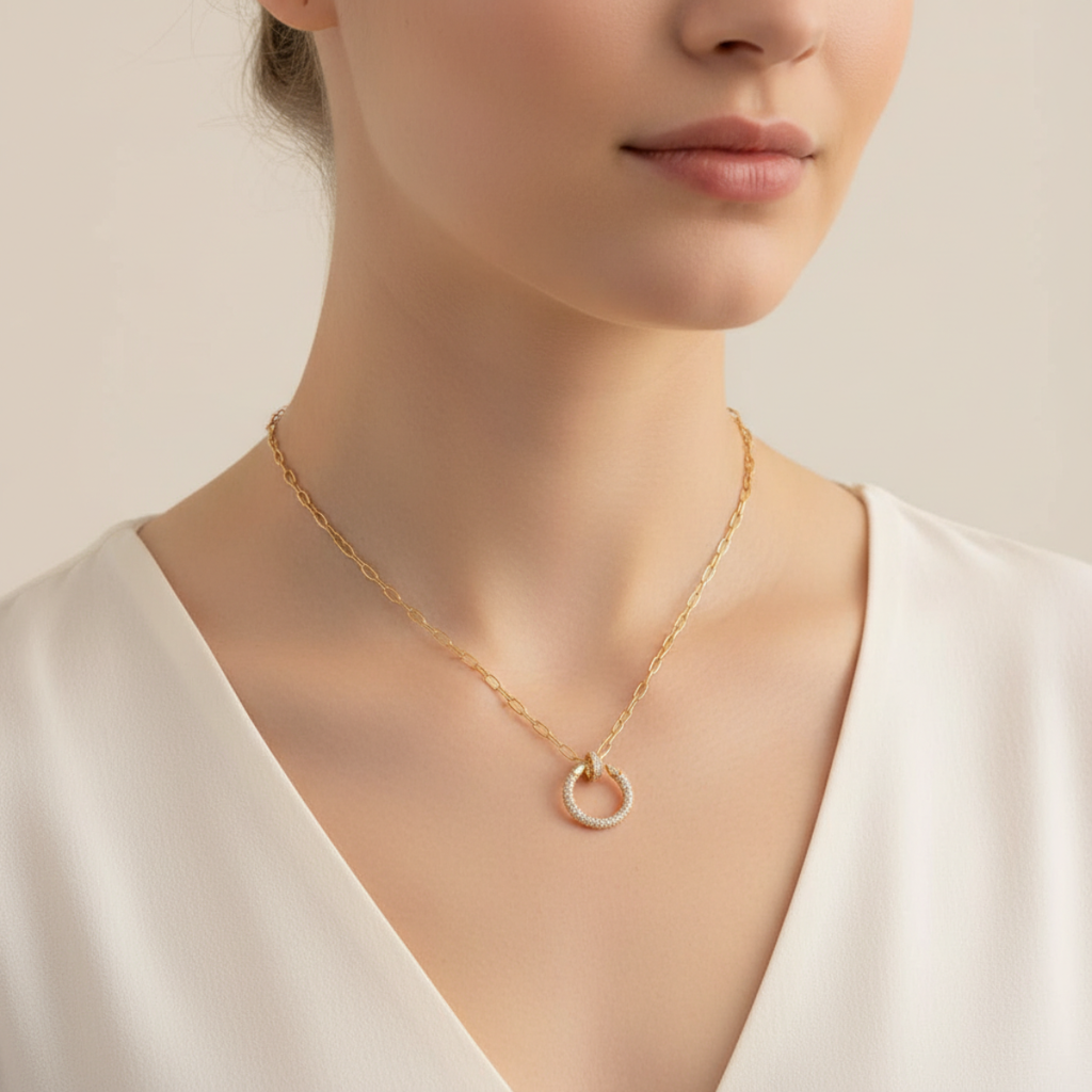 Orielle circle necklace