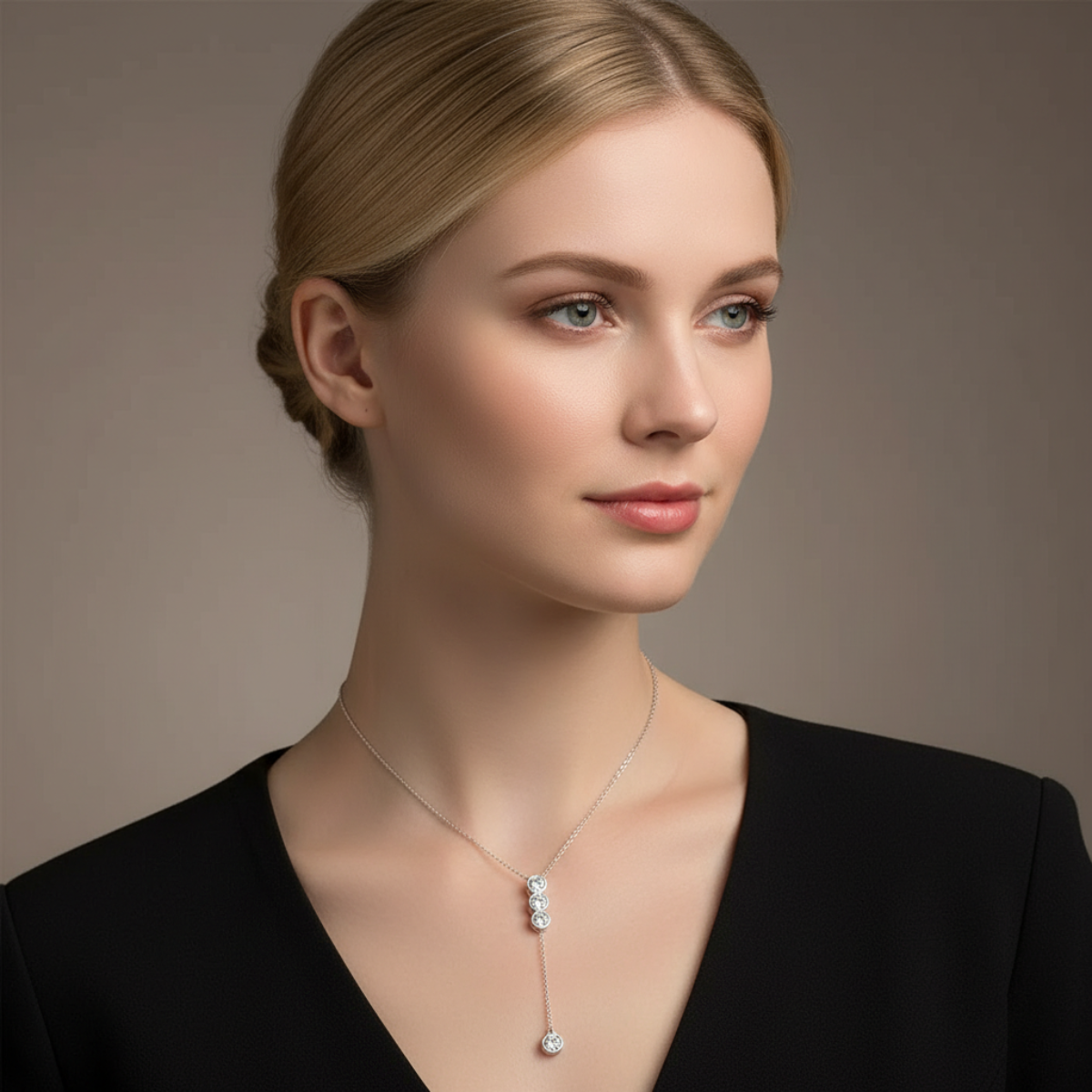 Elysia drop necklace